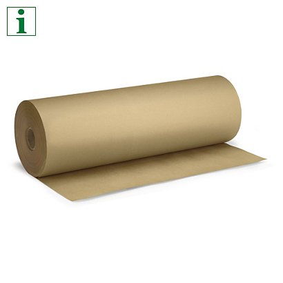 Recycled kraft paper rolls, 900mmx220m, 90gsm - 1
