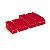 Red, poliboard storage bins, 458x202x112mm, pack of 50 - 1
