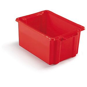 Red stack and store plastic containers