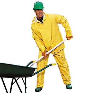 Regenpak. Geel, maat XL-XXL. Regenpak. Geel, maat XL-XXL.