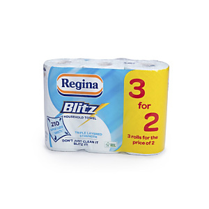 Regina Blitz Triple Ply Kitchen Towels – Pack of 3 Regina Blitz Triple Ply Kitchen Towels – Pack of 3