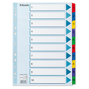 Register av kartong A4 - Esselte Register av kartong A4 - Esselte