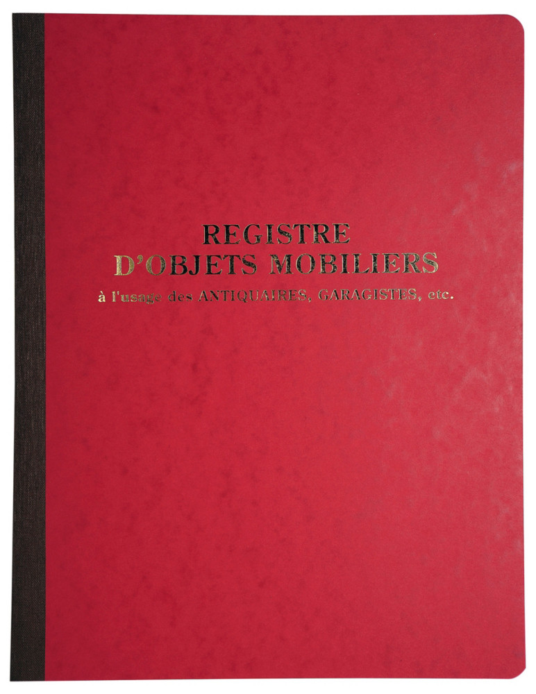 REGISTRES LE DAUPHIN Registre Objets mobiliers - 32 x 24 cm, 80 pages