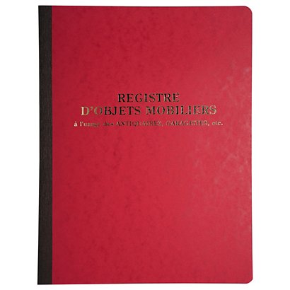 REGISTRES LE DAUPHIN Registre Objets mobiliers - 32 x 24 cm, 80 pages - 1