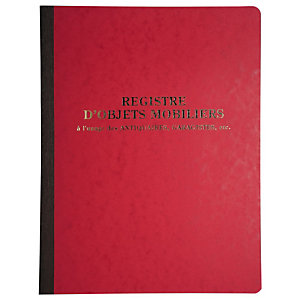 REGISTRES LE DAUPHIN Registre Objets mobiliers - 32 x 24 cm, 80 pages