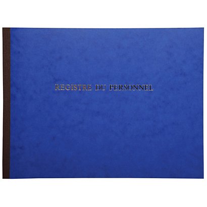 REGISTRES LE DAUPHIN Registre du Personnel - Dim. : 24 x 32 cm, 40 pages - 1
