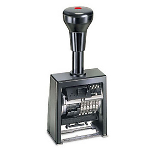 REINER Timbro con numeratore a 6 cifre - Carattere Bastone REINER Timbro con numeratore a 6 cifre - Carattere Bastone