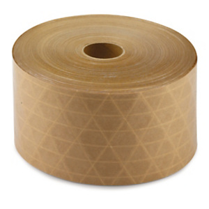 Reinforced, gummed paper tape