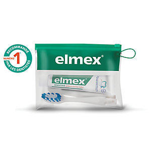 Reiskit voor de tanden Sensitive Elmex, tandenborstel + tandpasta 20 ml
