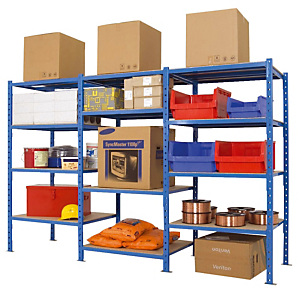 Rek voor halfzware ladingen-H. 200 x B. 100 x D. 50 cm - Basiselement Rek voor halfzware ladingen-H. 200 x B. 100 x D. 50 cm - Basiselement