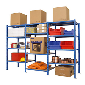 Rek voor halfzware ladingen-H. 250 x B. 100 x D. 80 cm - Basiselement Rek voor halfzware ladingen-H. 250 x B. 100 x D. 80 cm - Basiselement