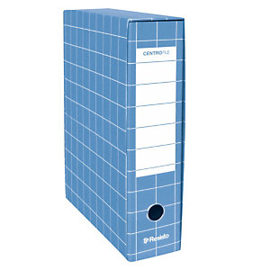 RESISTO Centrofile Registratore archivio, Formato Protocollo, Dorso 8 cm, Cartone, Blu