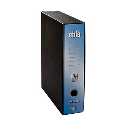 RESISTO Ebla Plus Registratore archivio, Formato Protocollo, Dorso 8 cm, Cartone, Blu - 1