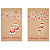 REX SADOCH Biglietto Natale doppio - 9 x 14 cm - cartoncino avana - fantasie assortite - Sadoch - 1