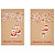 REX SADOCH Biglietto Natale doppio - 9 x 14 cm - cartoncino avana - fantasie assortite - Sadoch - 2