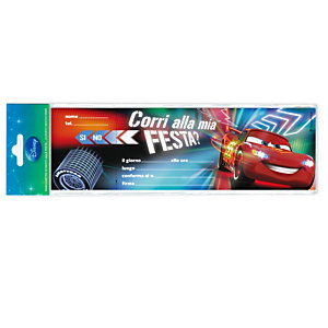 REX SADOCH Blocchetto invito alla festa Cars 2 Disney  - conf. 10 inviti