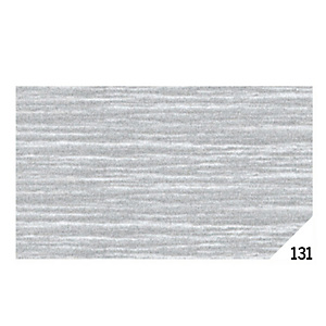 REX SADOCH Carta crespa - 50x150cm - argento metal 131  - conf.10 rotoli