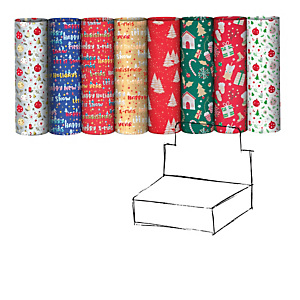REX SADOCH Carta regalo riciclata fantasie natale - 100 fogli - 70x100cm - fantasie assortite REX SADOCH Carta regalo riciclata fantasie natale - 100 fogli - 70x100cm - fantasie assortite