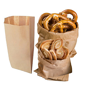 REX SADOCH Sacchetti - carta kraft - 17x34 cm - soffietti laterali 6 cm - 45 gr - avana - conf. 100 pezzi REX SADOCH Sacchetti - carta kraft - 17x34 cm - soffietti laterali 6 cm - 45 gr - avana - conf. 100 pezzi