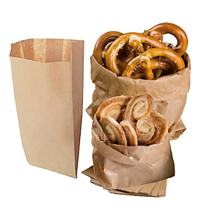 REX SADOCH Sacchetti - carta kraft - 22x40 cm - soffietti laterali 7 cm - 45 gr - avana - conf. 100 pezzi REX SADOCH Sacchetti - carta kraft - 22x40 cm - soffietti laterali 7 cm - 45 gr - avana - conf. 100 pezzi