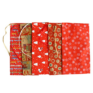 REX SADOCH Sacchetto regalo - fantasia Natale assortite - c/ nastro rafia - 36 x 50 cm - carta REX SADOCH Sacchetto regalo - fantasia Natale assortite - c/ nastro rafia - 36 x 50 cm - carta