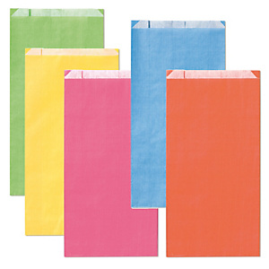 REX SADOCH Sacchetto a soffietto - 14 x 28+5 cm - colori chiari assortiti - conf. 100 pezzi REX SADOCH Sacchetto a soffietto - 14 x 28+5 cm - colori chiari assortiti - conf. 100 pezzi