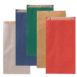 REX SADOCH Sacchetto a soffietto - 14 x 28+5 cm - colori scuri assortiti - conf. 100 pezzi REX SADOCH Sacchetto a soffietto - 14 x 28+5 cm - colori scuri assortiti - conf. 100 pezzi