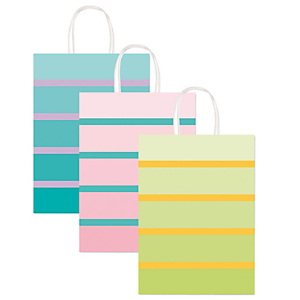 REX SADOCH Shopper bicolor - con manici - carta ritorta - 36 x 12 x 41 cm - colori assortiti REX SADOCH Shopper bicolor - con manici - carta ritorta - 36 x 12 x 41 cm - colori assortiti