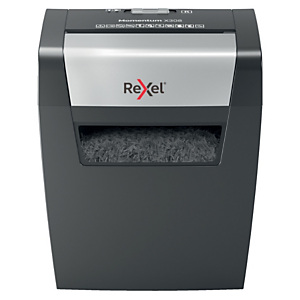 Rexel Destructeur de documents Momentum X308 coupe croisée DIN P-3 - 8 feuilles - corbeille 15L