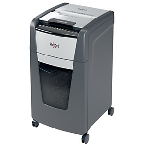 REXEL Distruggi documenti automatico a frammento Optimum Autofeed+ 300X, 300 fogli, Cestino 60 litri, Nero REXEL Distruggi documenti automatico a frammento Optimum Autofeed+ 300X, 300 fogli, Cestino 60 litri, Nero