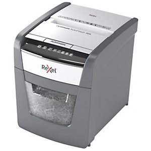 REXEL Distruggi documenti automatico a frammento Optimum Autofeed+ 50X, 50 fogli, Cestino 20 litri, Nero REXEL Distruggi documenti automatico a frammento Optimum Autofeed+ 50X, 50 fogli, Cestino 20 litri, Nero