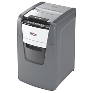 REXEL Distruggi documenti automatico a micro frammento Optimum Autofeed+ 150M, 150 fogli, Cestino 44 litri, Nero REXEL Distruggi documenti automatico a micro frammento Optimum Autofeed+ 150M, 150 fogli, Cestino 44 litri, Nero