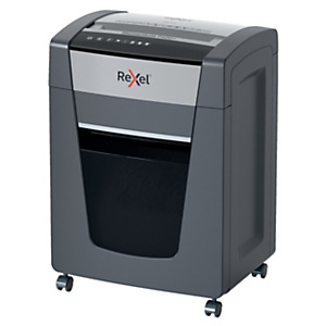 REXEL Distruggi documenti manuale taglio a frammento Momentum P420+, 20 fogli, Cestino 30 litri, Nero REXEL Distruggi documenti manuale taglio a frammento Momentum P420+, 20 fogli, Cestino 30 litri, Nero