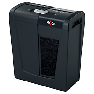 REXEL Distruggi documenti manuale taglio a strisce Secure S5, 5 fogli, Cestino 10 litri, Nero REXEL Distruggi documenti manuale taglio a strisce Secure S5, 5 fogli, Cestino 10 litri, Nero