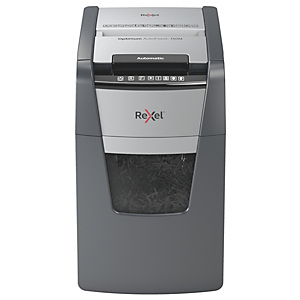 Rexel Distruggi documenti taglio a micro frammenti Optimum Autofeed+ 150M, 150 fogli, 44 l, Distrugge punti metallici, graffette, carte di credito Rexel Distruggi documenti taglio a micro frammenti Optimum Autofeed+ 150M, 150 fogli, 44 l, Distrugge punti metallici, graffette, carte di credito