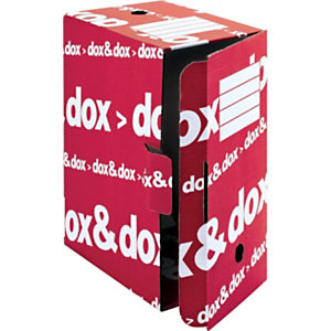 Rexel Dox&Dox Scatole archivio, Rosso e bianco (confezione 12 pezzi)