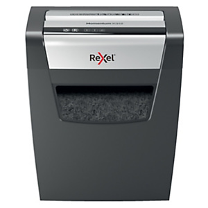 Rexel Momentum X312 Destructora de corte en partículas, 12 hojas, 23 litros, seguridad P-3, negro Rexel Momentum X312 Destructora de corte en partículas, 12 hojas, 23 litros, seguridad P-3, negro