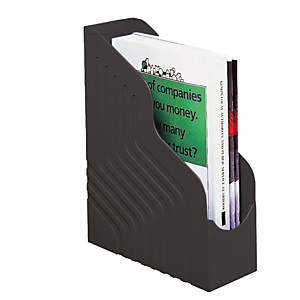REXEL Portariviste Magazine Rack Jumbo - 25x32 cm - dorso 10 cm - nero - Rexel REXEL Portariviste Magazine Rack Jumbo - 25x32 cm - dorso 10 cm - nero - Rexel