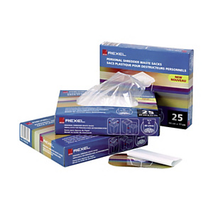 Rexel Sac poubelle en plastique pour destructeur de documents AS100 capacité 40 litres Rexel Sac poubelle en plastique pour destructeur de documents AS100 capacité 40 litres