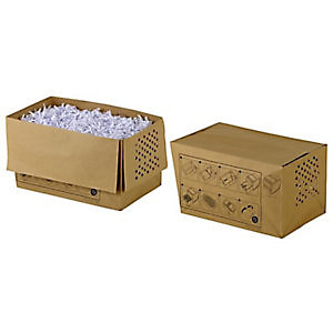 Rexel Sacs en papier recyclé pour destructeurs de documents, 34 l, marron
