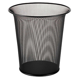 Rexel Wire, Papelera de oficina, malla metálica, 16 l, negro Rexel Wire, Papelera de oficina, malla metálica, 16 l, negro