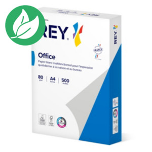 Rey Office Papier A4 blanc 80g éco-responsable - Boîte de 2500 feuilles Rey Office Papier A4 blanc 80g éco-responsable - Boîte de 2500 feuilles