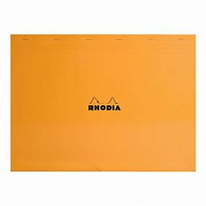 RHODIA Bloc de direction couverture Orange 80 feuilles (160 pages) format A3 réglure 5x5 RHODIA Bloc de direction couverture Orange 80 feuilles (160 pages) format A3 réglure 5x5