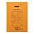Rhodia Bloc notes agrafé orange A4 21 x 29,7 cm - 80g - Petits carreaux 5x5 - 80 feuilles - 3