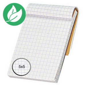 Rhodia Bloc notes orange agrafé 7,4 x 10,5 cm - petits carreaux 5x5 - 80 feuilles Rhodia Bloc notes orange agrafé 7,4 x 10,5 cm - petits carreaux 5x5 - 80 feuilles