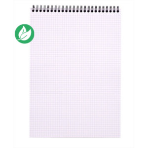 Rhodia Bloc notes orange à spirale A4 21 x 29,7 cm - 80g - Petits carreaux 5x5 - 80 feuilles Rhodia Bloc notes orange à spirale A4 21 x 29,7 cm - 80g - Petits carreaux 5x5 - 80 feuilles