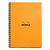 RHODIA Cahier Notebook spirale en carte 160 pages 5x5 format 22,5x29,7cm. Coloris orange - 1