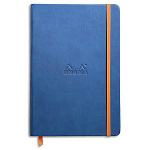 RHODIA Carnet RHODIArama 14,8x21cm 192 pages lignées. Couverture rembordée saphir RHODIA Carnet RHODIArama 14,8x21cm 192 pages lignées. Couverture rembordée saphir
