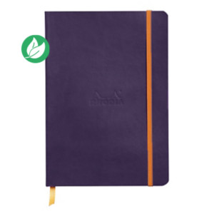 Rhodia Carnet souple Rhodiarama A5 14,8 x 21 cm - 90g - Ligné - Aubergine - 160 pages Rhodia Carnet souple Rhodiarama A5 14,8 x 21 cm - 90g - Ligné - Aubergine - 160 pages