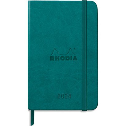 RHODIA CLAIREFONTAINE RHODIA Agenda Webplanner 2024 A6 - grille horizontaIe, 160 pages papier ivoire 90g - PAON